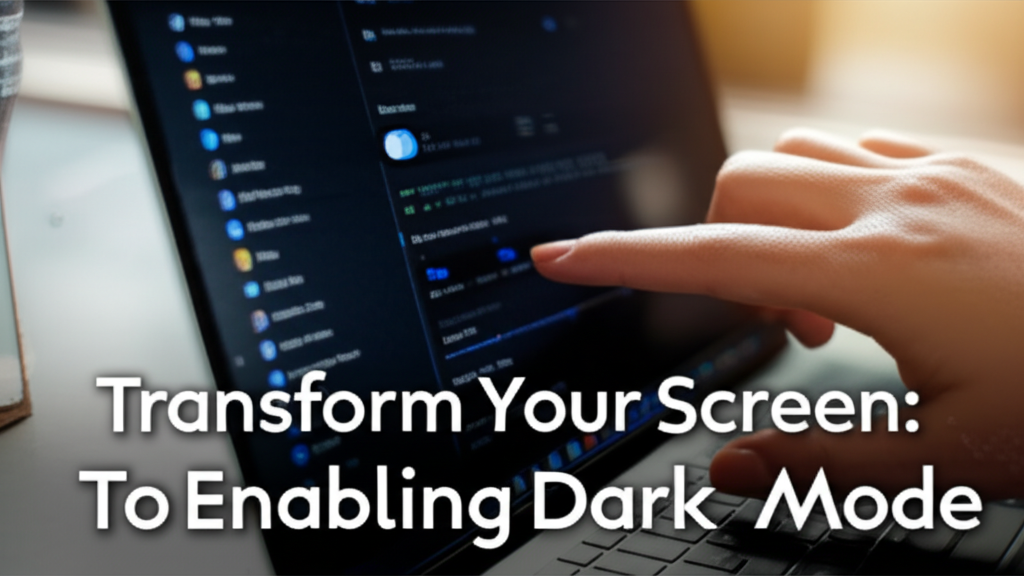 Transform Your Screen: A Step-by-Step Guide to Enabling Dark Mode in Windows Apps