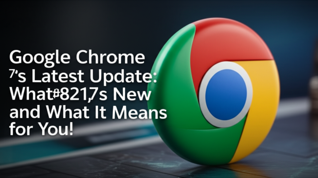 Google Chrome’s Latest Update: What’s New and What It Means for You!