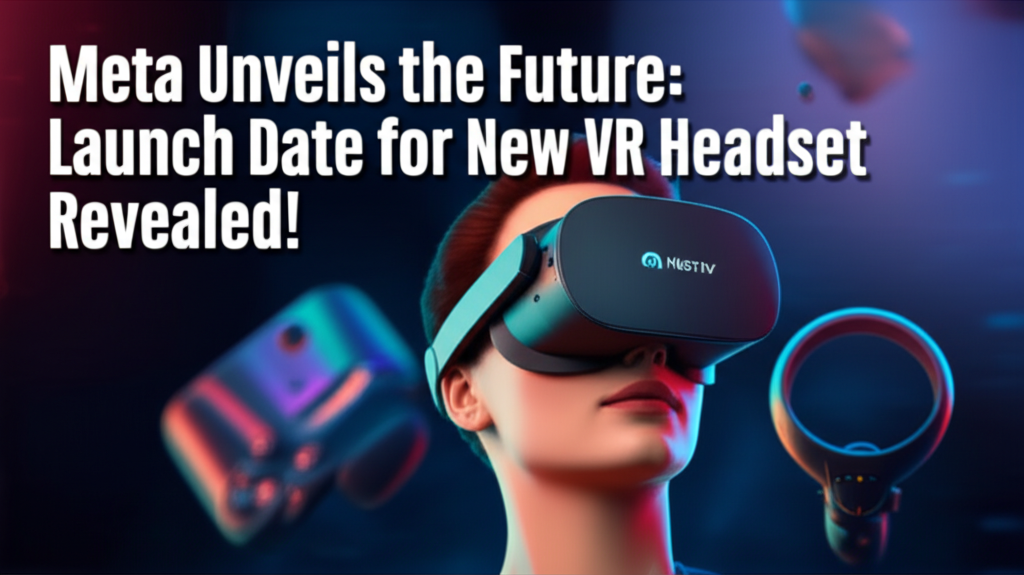 Meta Unveils the Future: Launch Date for New VR Headset Revealed!